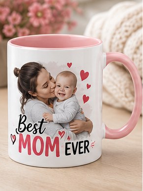 Custom photo mug — personalised caricature mug printed in Australia